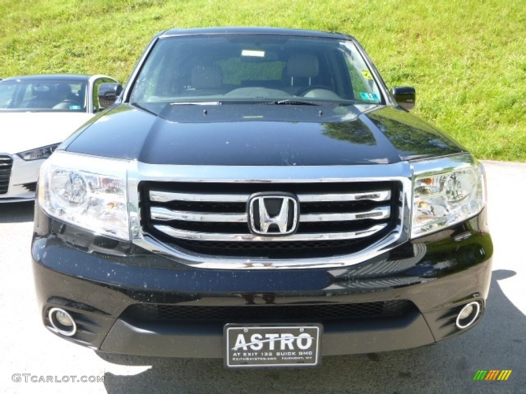 2015 Pilot EX-L 4WD - Crystal Black Pearl / Beige photo #8