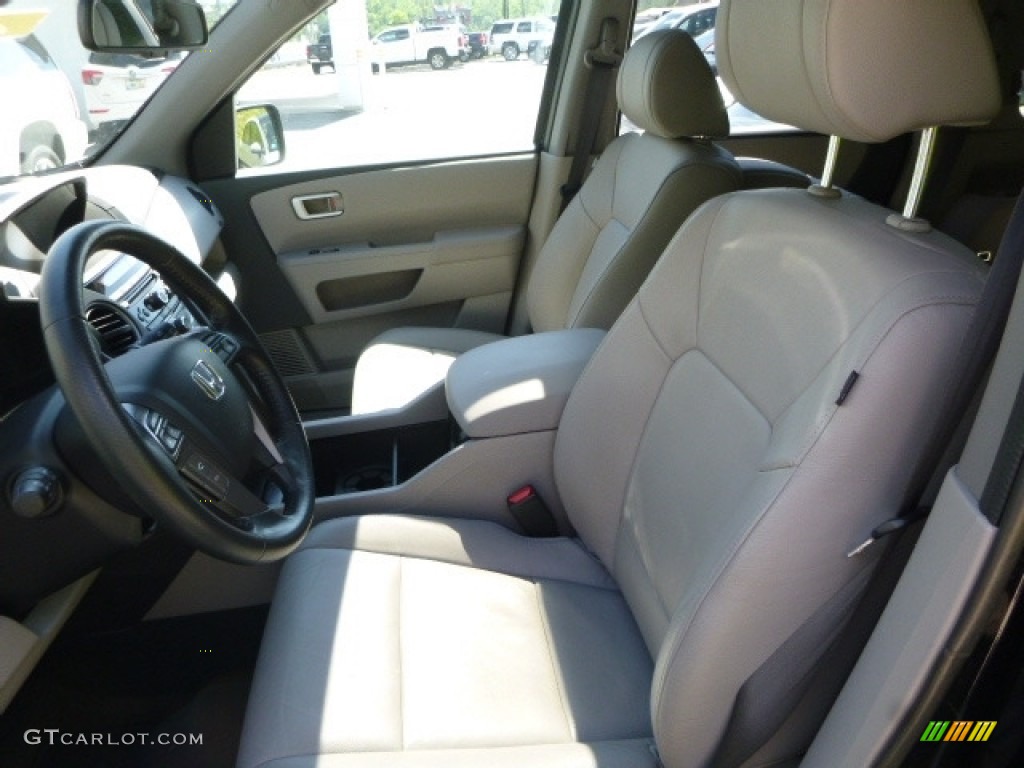 2015 Pilot EX-L 4WD - Crystal Black Pearl / Beige photo #14