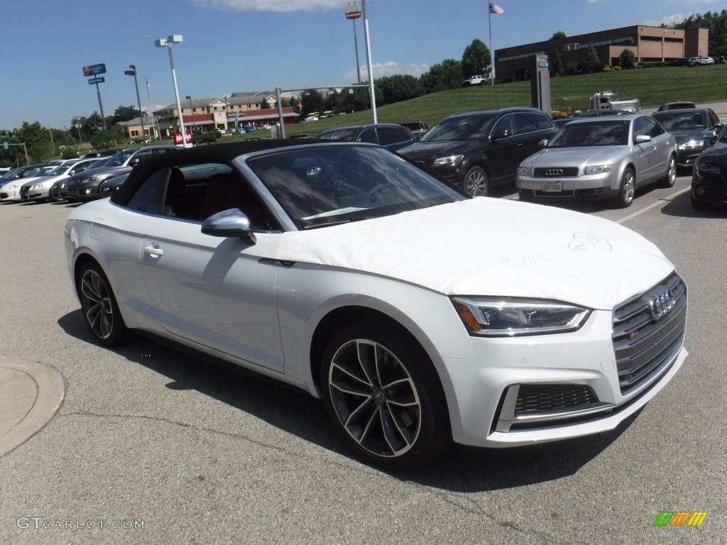 Glacier White Metallic 2018 Audi S5 Premium Plus Cabriolet Exterior Photo #121175931