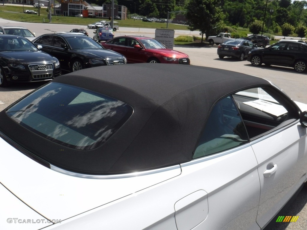 2018 S5 Premium Plus Cabriolet - Glacier White Metallic / Magma Red photo #13