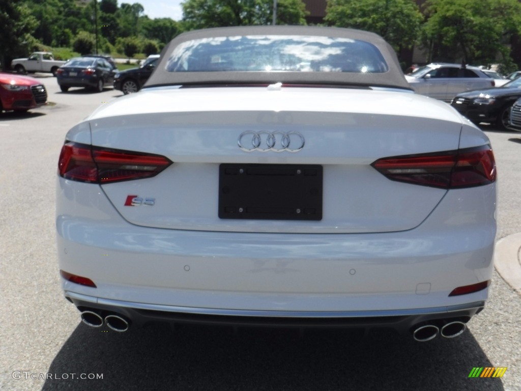 2018 S5 Premium Plus Cabriolet - Glacier White Metallic / Magma Red photo #14