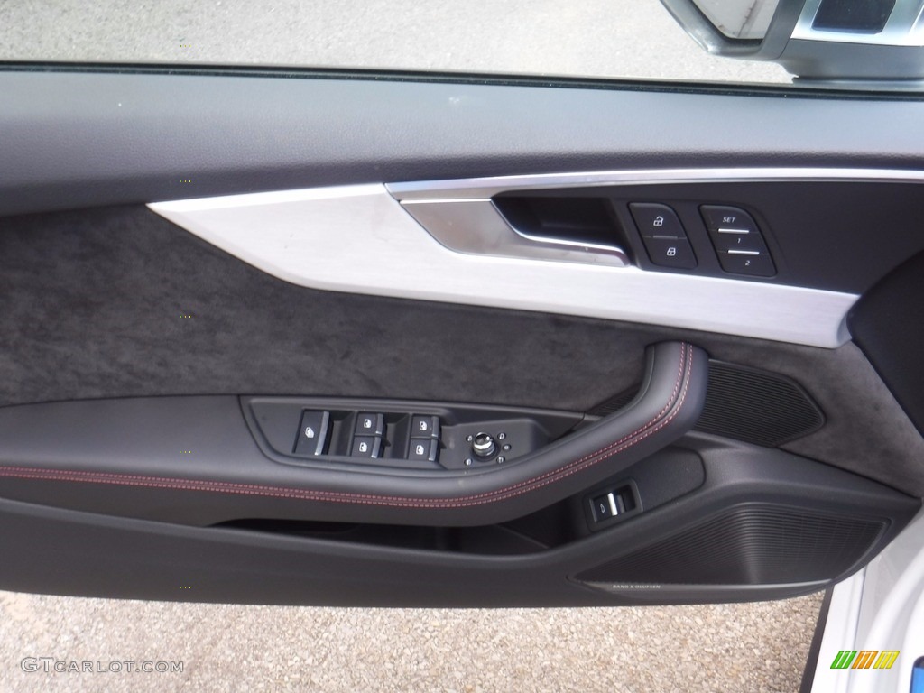 2018 Audi S5 Premium Plus Cabriolet Magma Red Door Panel Photo #121176206