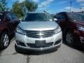 2017 Silver Ice Metallic Chevrolet Traverse LT AWD  photo #2