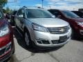 2017 Silver Ice Metallic Chevrolet Traverse LT AWD  photo #3