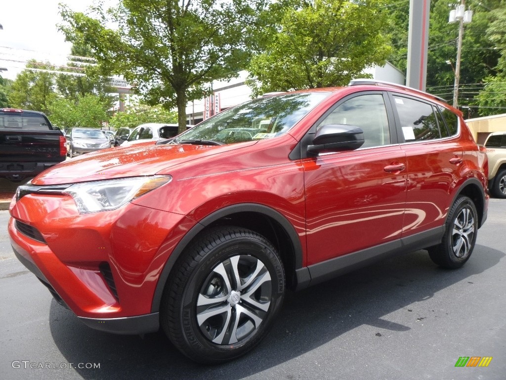 Barcelona Red Metallic 2017 Toyota RAV4 LE Exterior Photo #121185180
