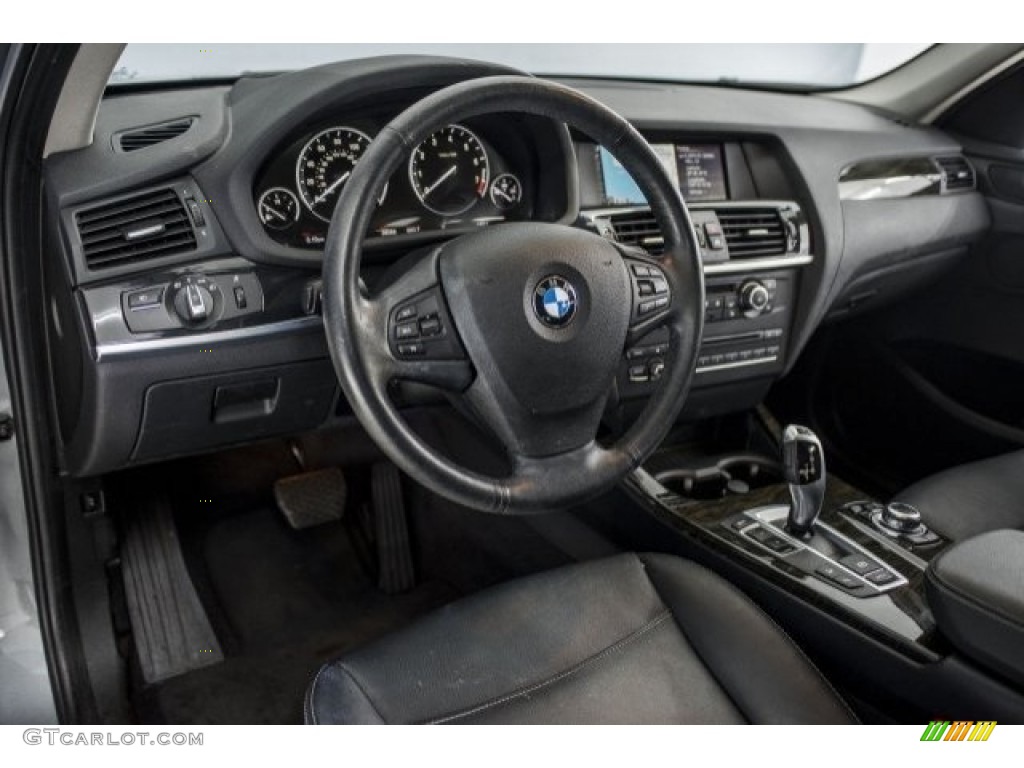 2014 X3 xDrive28i - Space Gray Metallic / Black photo #14