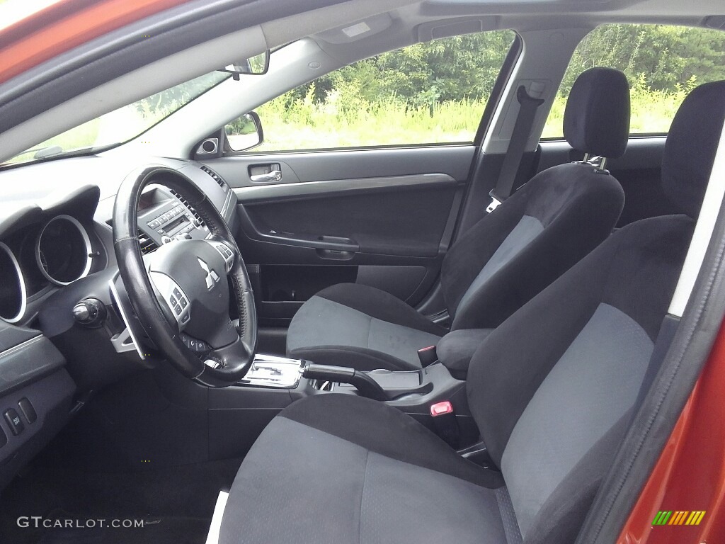 2010 Lancer GTS - Rotor Glow Orange Metallic / Black photo #10