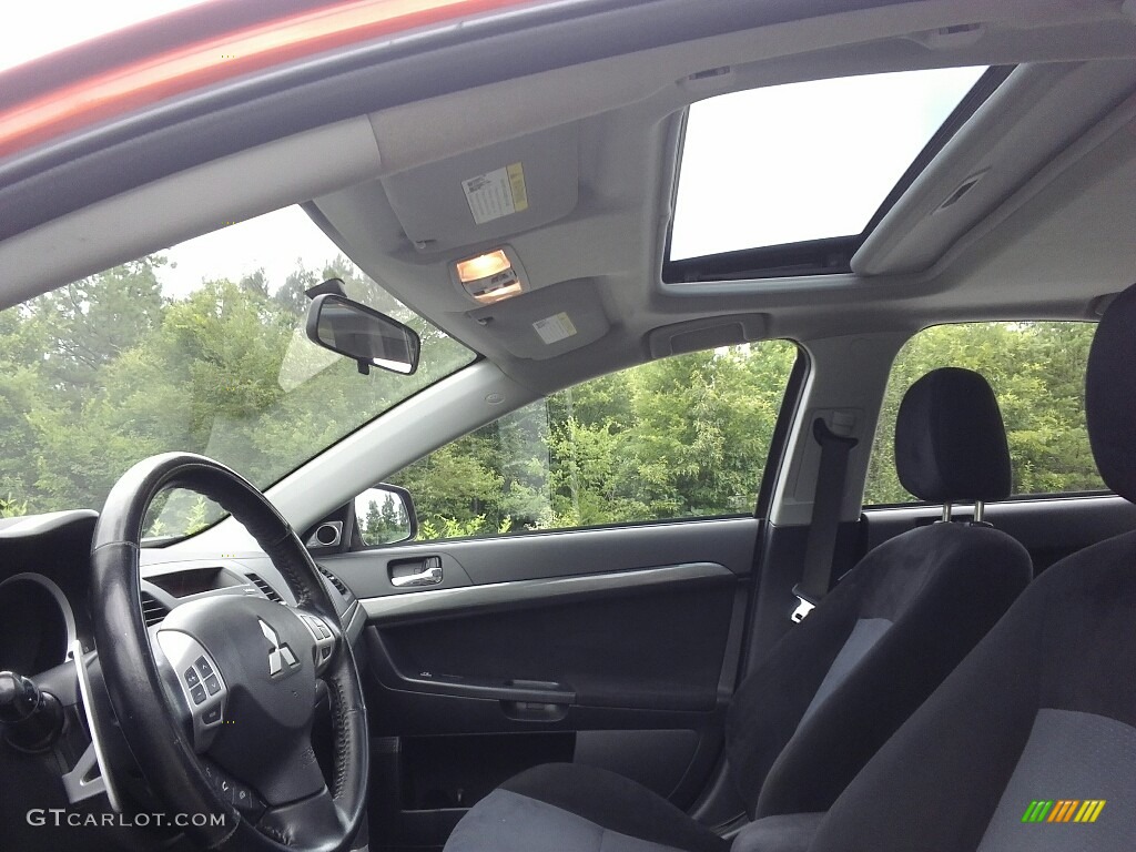 2010 Lancer GTS - Rotor Glow Orange Metallic / Black photo #15