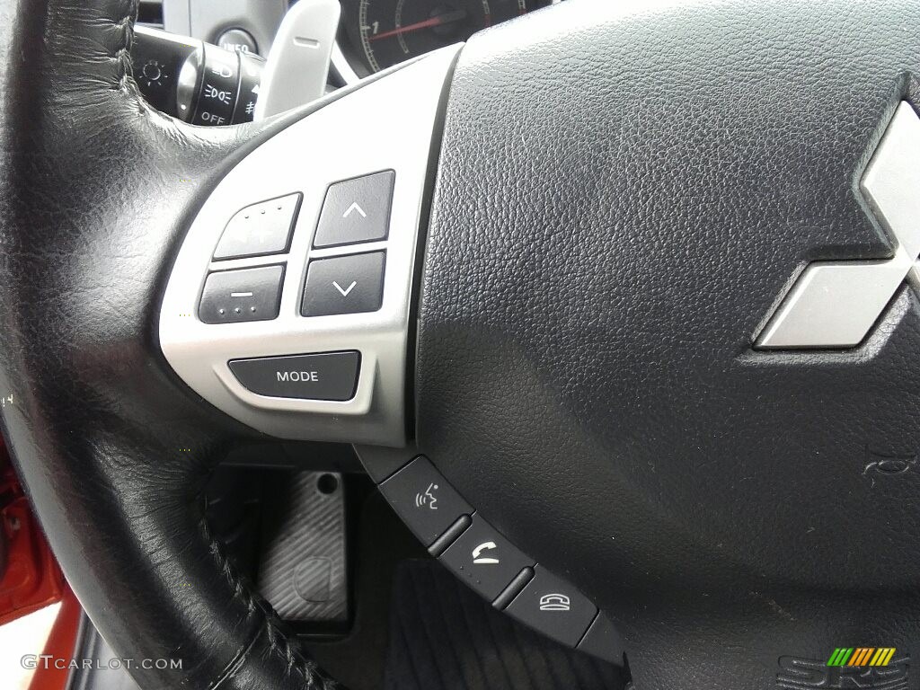 2010 Lancer GTS - Rotor Glow Orange Metallic / Black photo #17