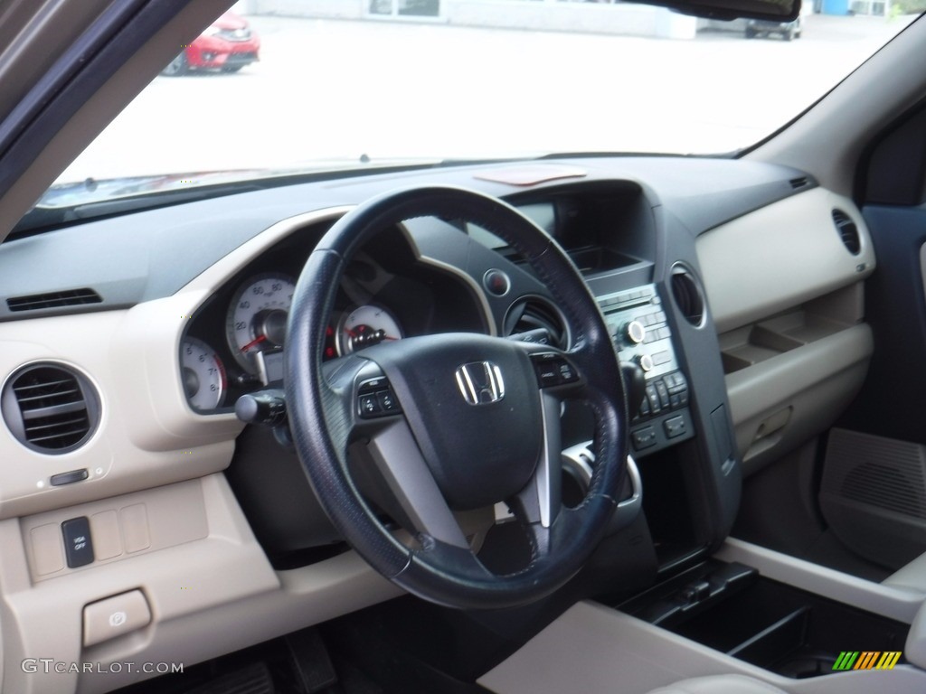 2011 Pilot EX-L 4WD - Mocha Metallic / Beige photo #14
