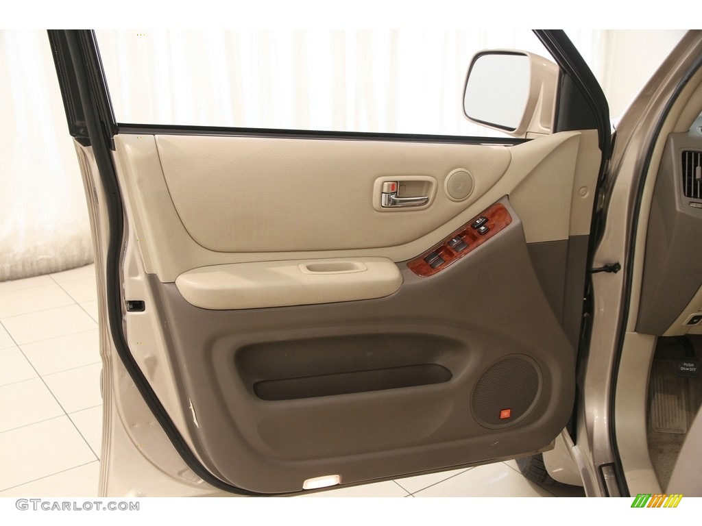 2006 Toyota Highlander Hybrid Limited Ivory Beige Door Panel Photo #121191970