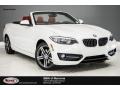 Mineral White Metallic 2017 BMW 2 Series 230i Convertible
