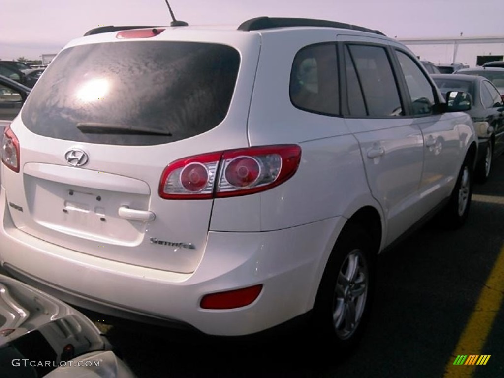 2010 Santa Fe GLS - Pearl White / Beige photo #2