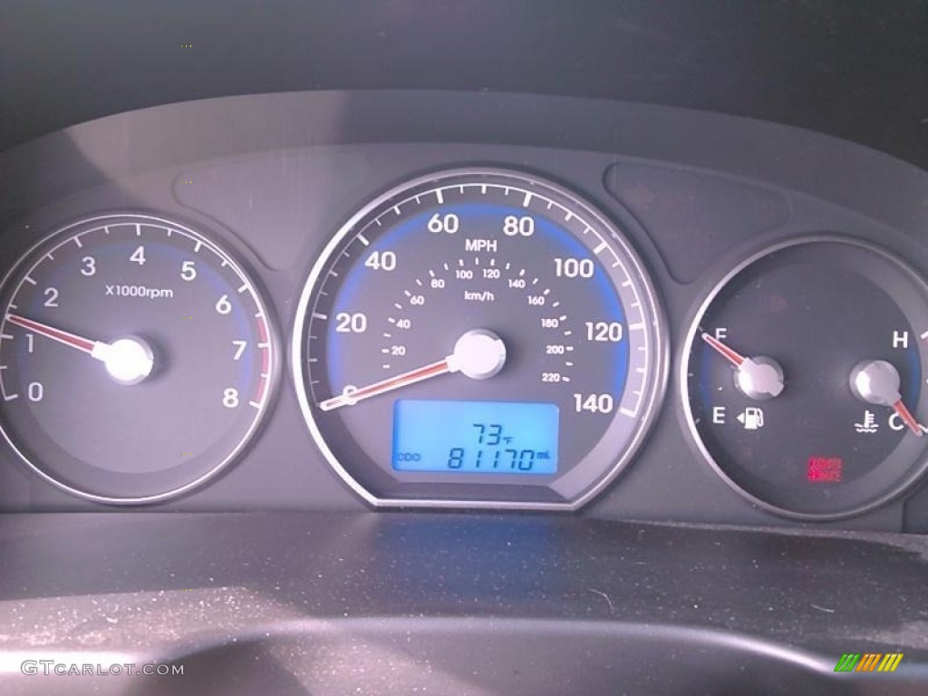 2010 Santa Fe GLS - Pearl White / Beige photo #5
