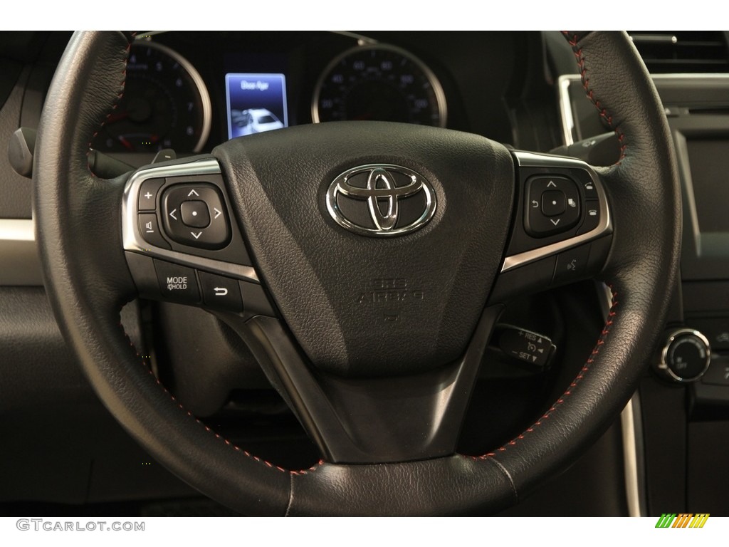 2015 Toyota Camry SE Black Steering Wheel Photo #121197603