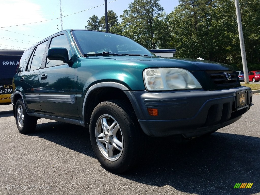 2000 CR-V EX 4WD - Clover Green Pearl / Dark Gray photo #1