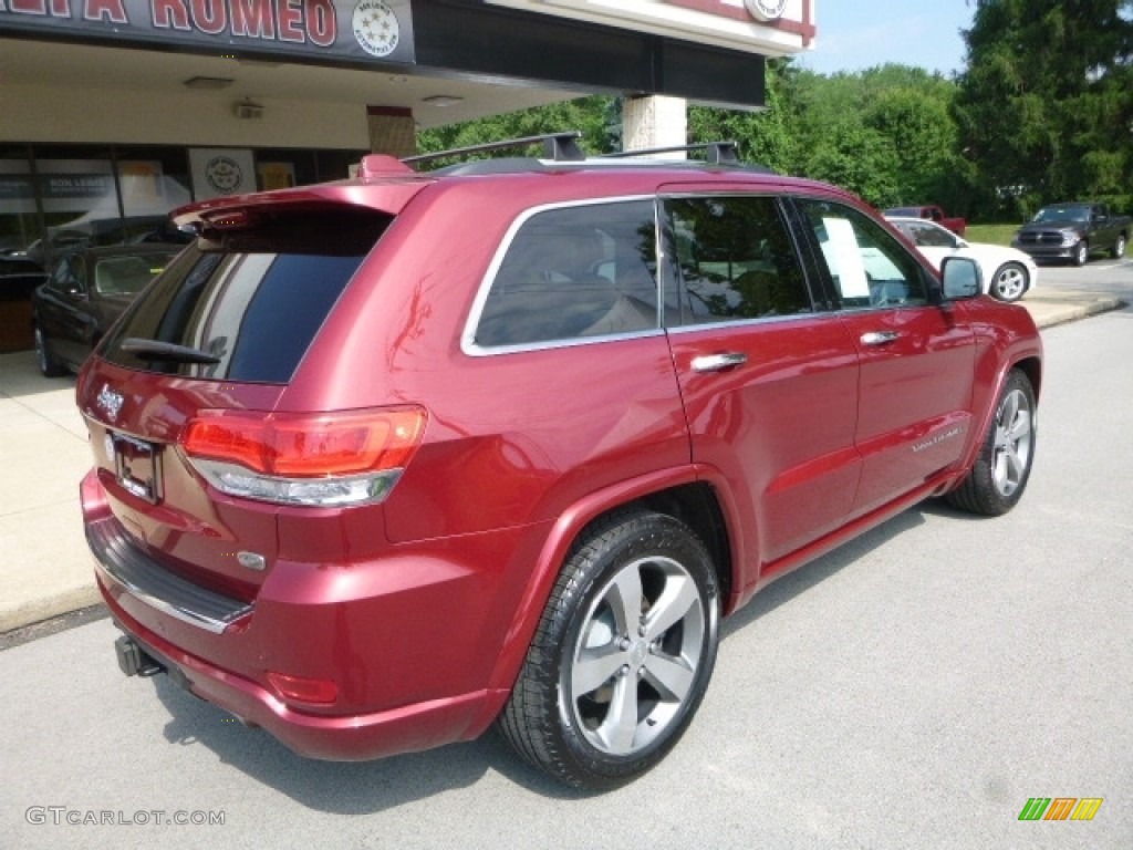 2014 Grand Cherokee Overland 4x4 - Deep Cherry Red Crystal Pearl / Overland Nepal Jeep Brown Light Frost photo #2