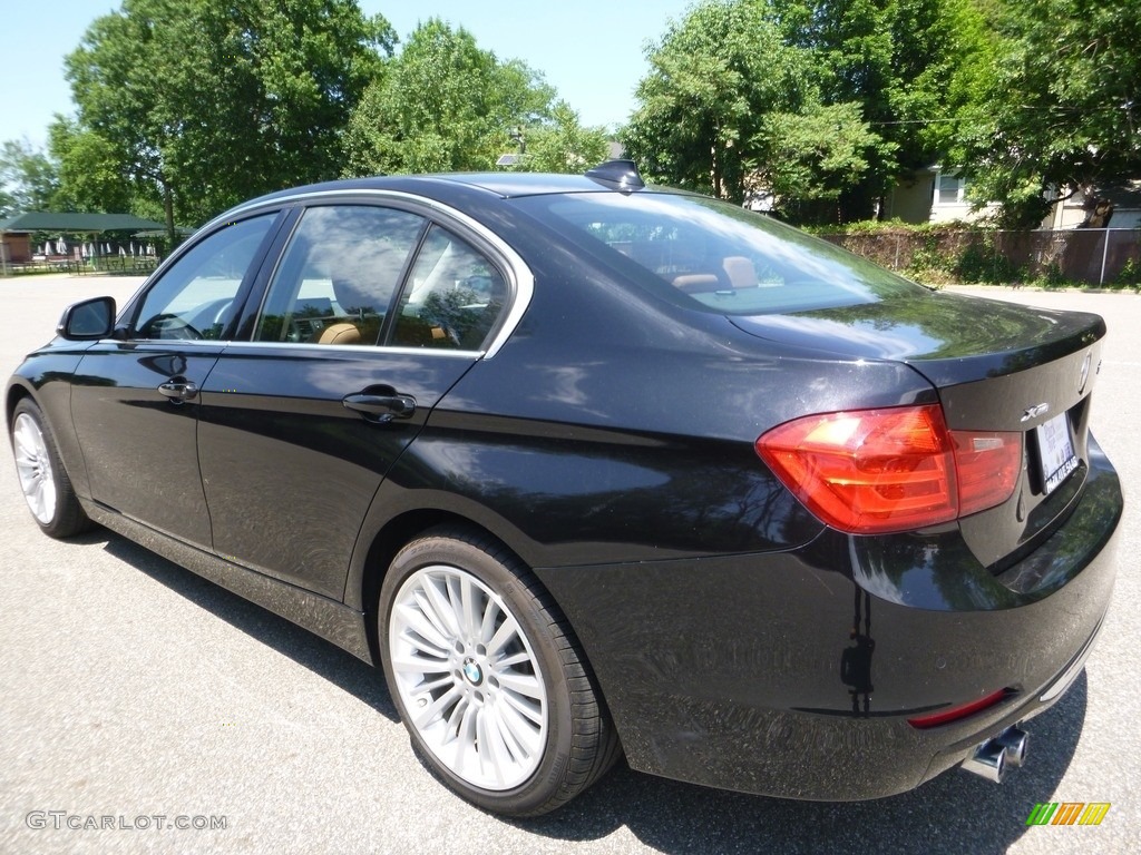 2014 3 Series 328i xDrive Sedan - Black Sapphire Metallic / Saddle Brown photo #3