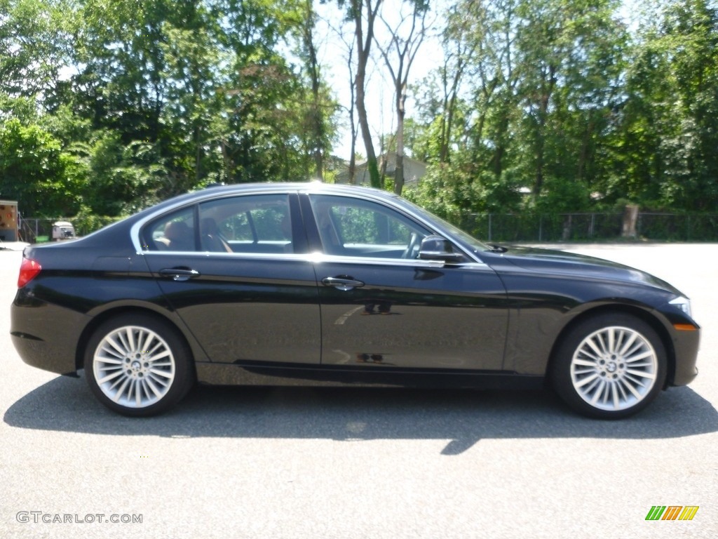 2014 3 Series 328i xDrive Sedan - Black Sapphire Metallic / Saddle Brown photo #6