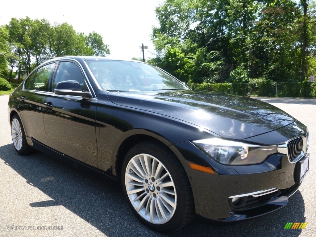 2014 3 Series 328i xDrive Sedan - Black Sapphire Metallic / Saddle Brown photo #7