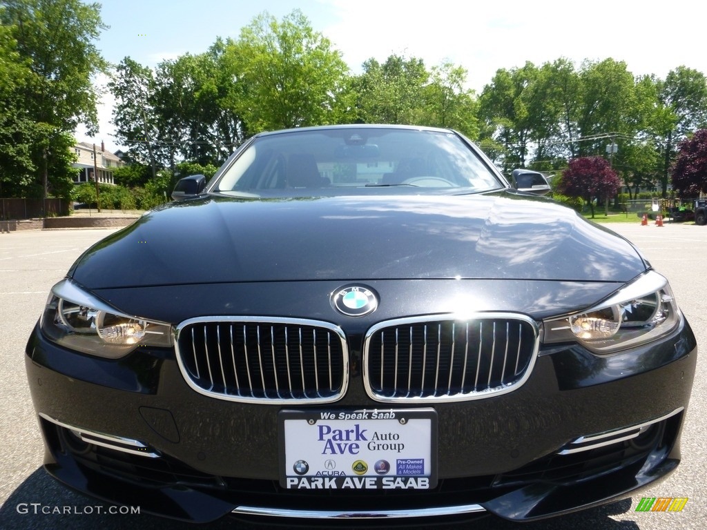 2014 3 Series 328i xDrive Sedan - Black Sapphire Metallic / Saddle Brown photo #9