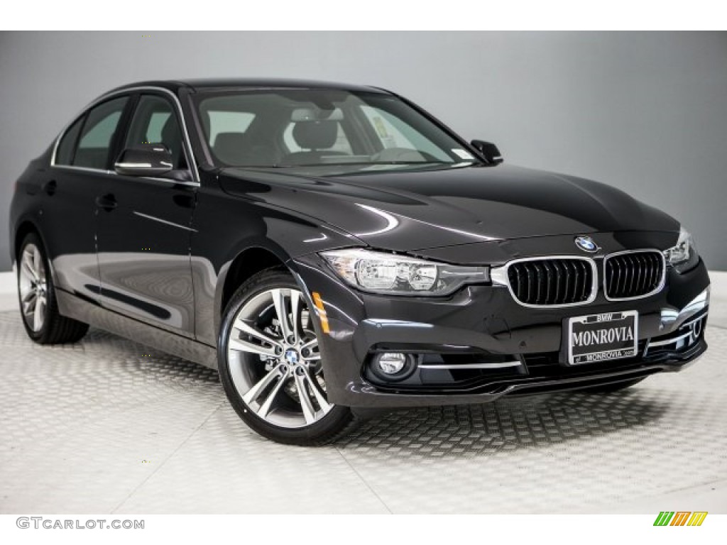 2017 3 Series 330i Sedan - Black Sapphire Metallic / Black photo #12