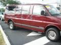 2002 Dark Carmine Red Metallic Chevrolet Express 2500 Cargo Van  photo #3