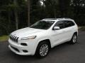 2017 Bright White Jeep Cherokee Overland 4x4  photo #2