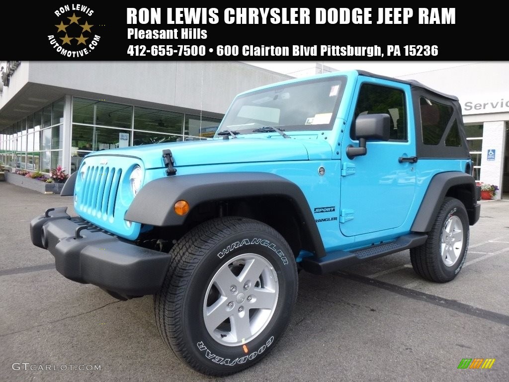 2017 Wrangler Sport 4x4 - Chief Blue / Black photo #1