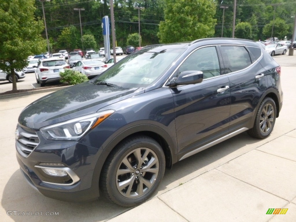 Marlin Blue 2017 Hyundai Santa Fe Sport 2.0T Ulitimate AWD Exterior Photo #121209167