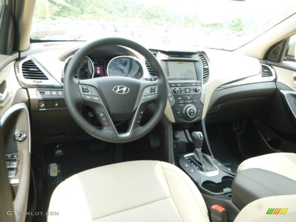 Beige Interior 2017 Hyundai Santa Fe Sport 2.0T Ulitimate AWD Photo #121209278