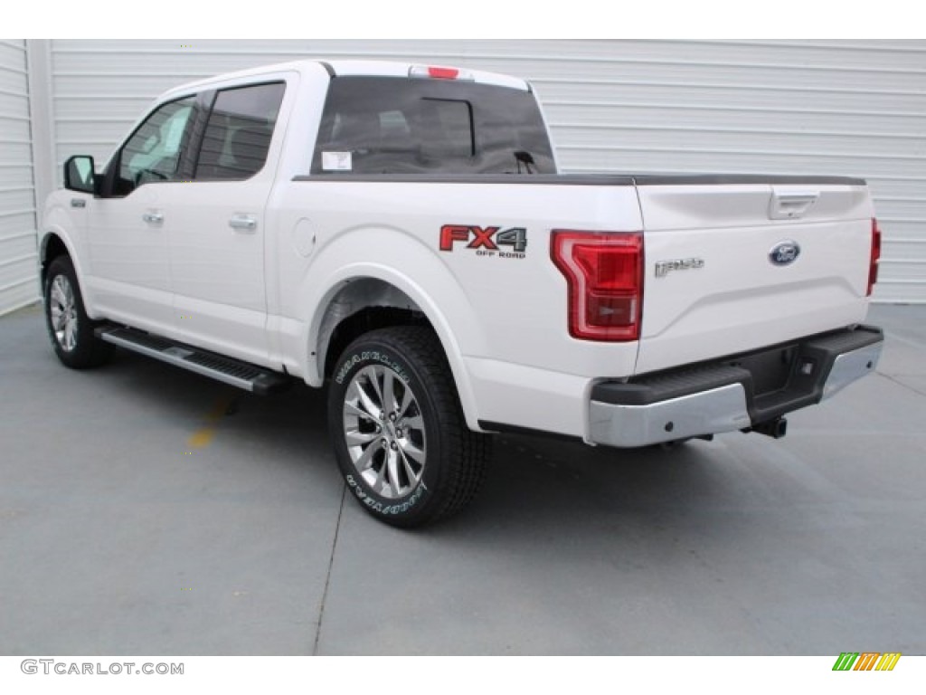 2017 F150 Lariat SuperCrew 4X4 - White Platinum / Black photo #5