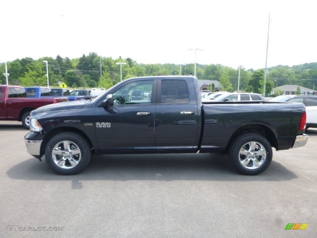 2017 1500 Big Horn Quad Cab 4x4 - Maximum Steel Metallic / Black/Diesel Gray photo #2