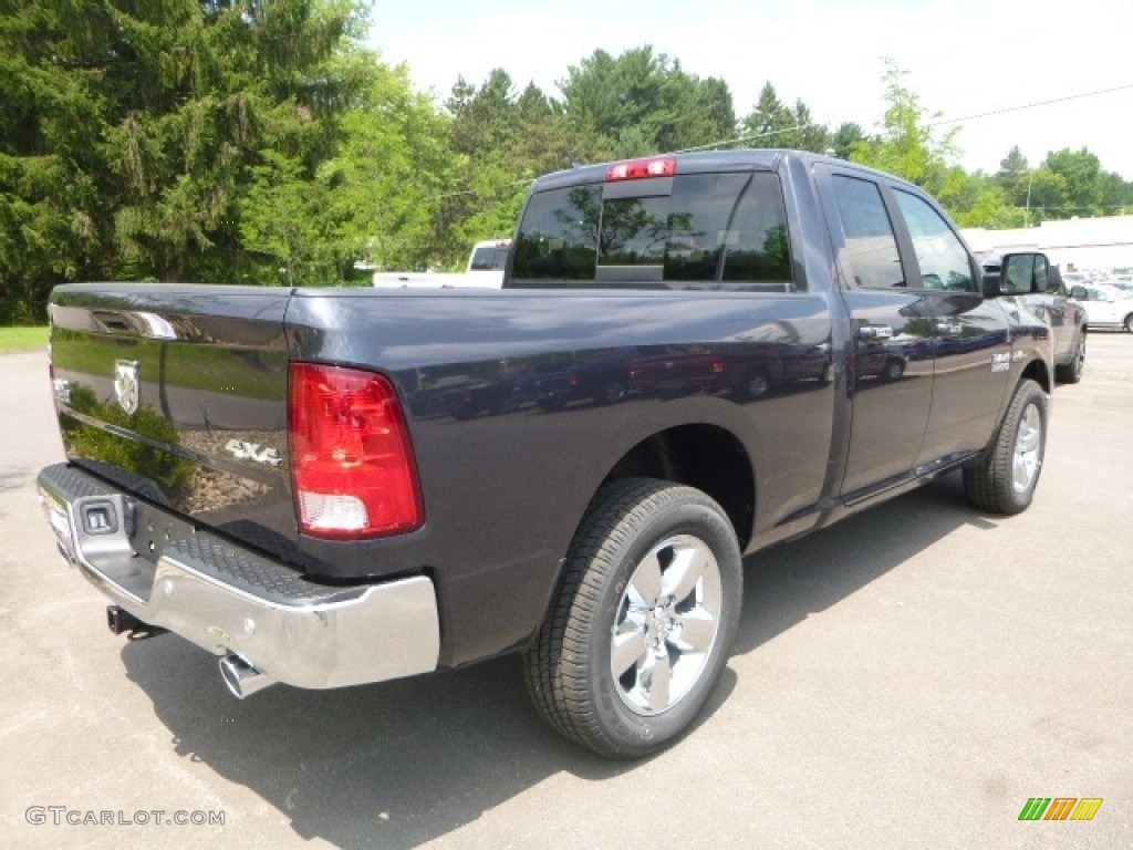 2017 1500 Big Horn Quad Cab 4x4 - Maximum Steel Metallic / Black/Diesel Gray photo #5