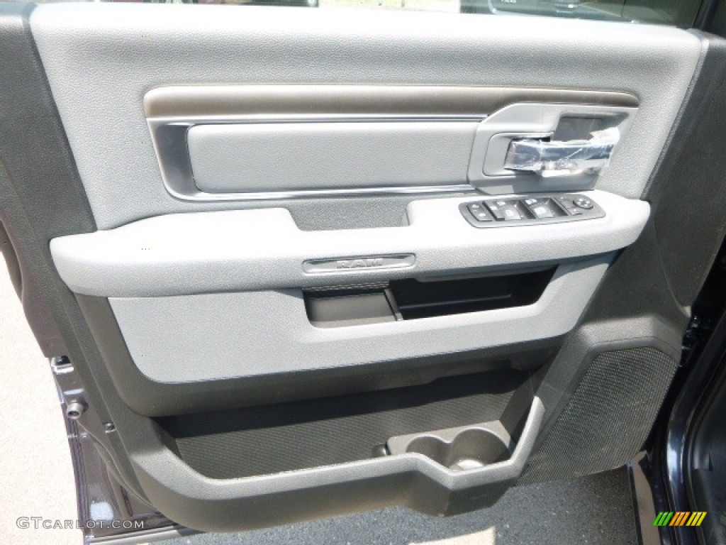 2017 1500 Big Horn Quad Cab 4x4 - Maximum Steel Metallic / Black/Diesel Gray photo #15
