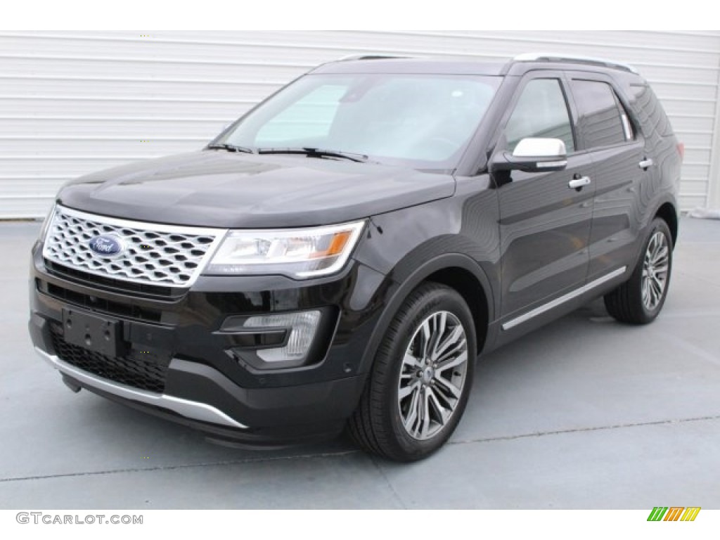 2017 Explorer Platinum 4WD - Shadow Black / Ebony Black photo #3