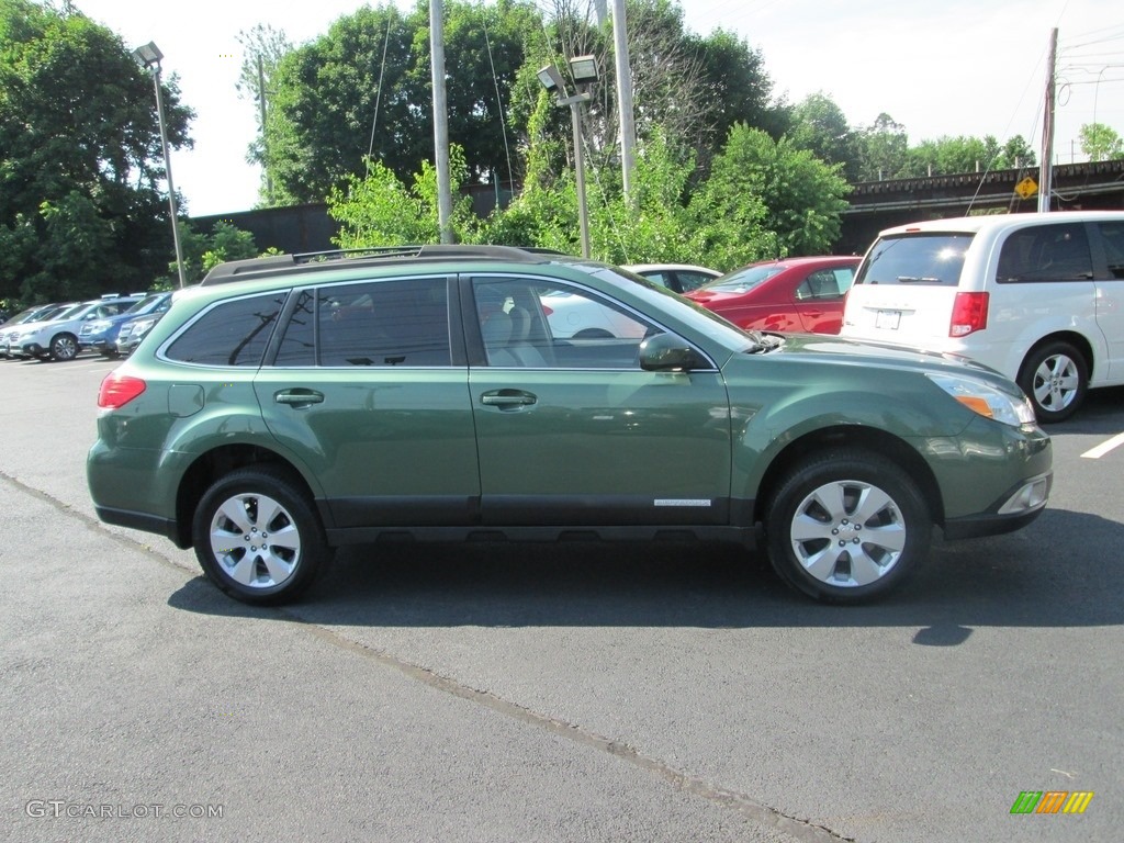 2011 Outback 2.5i Premium Wagon - Cypress Green Pearl / Warm Ivory photo #5