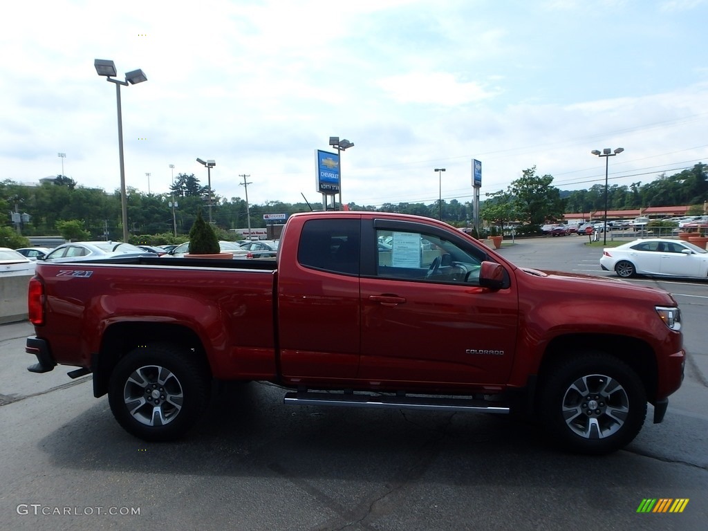 2016 Colorado Z71 Extended Cab 4x4 - Red Rock Metallic / Jet Black/Dark Ash photo #9