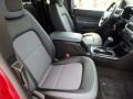 Jet Black/Dark Ash Front Seat Photo for 2016 Chevrolet Colorado #121213235