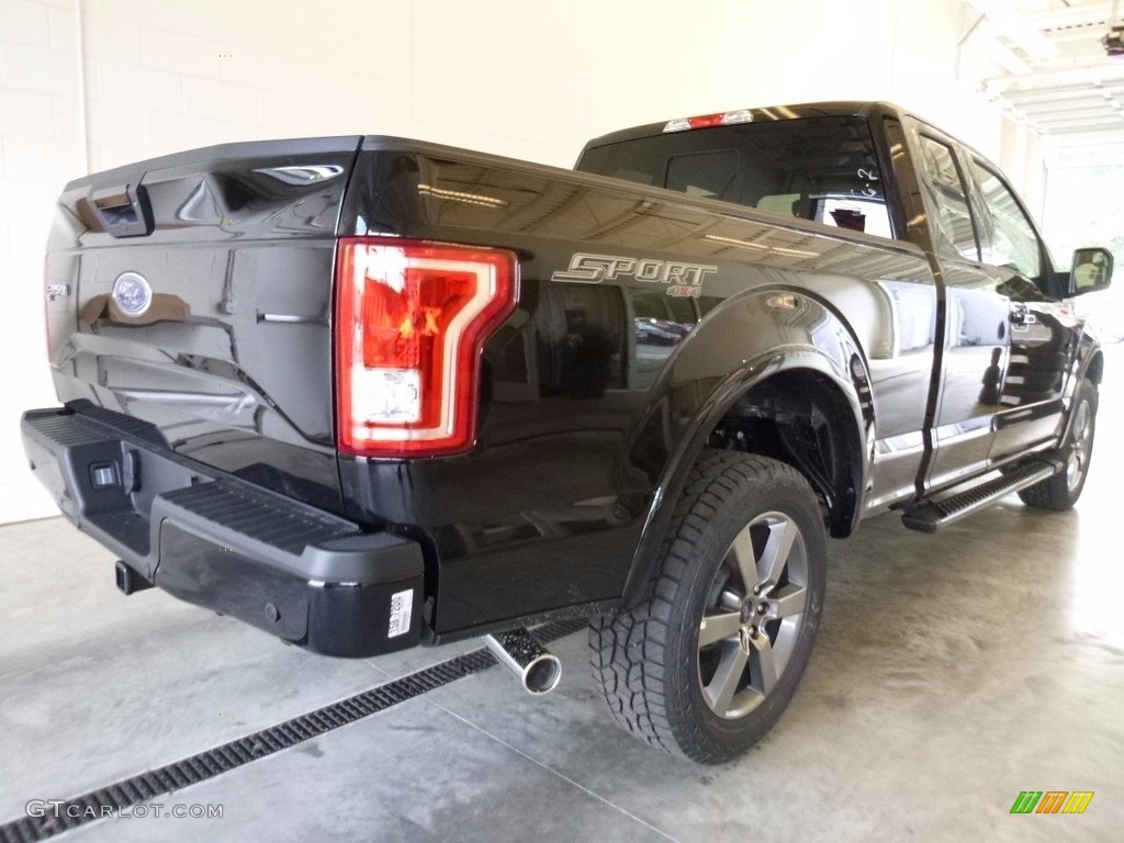 2017 F150 XLT SuperCab 4x4 - Shadow Black / Black photo #2