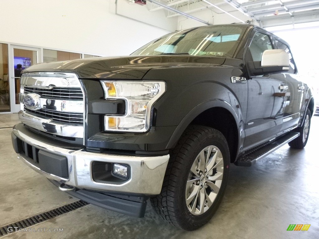 2017 F150 Lariat SuperCrew 4X4 - Shadow Black / Black photo #4