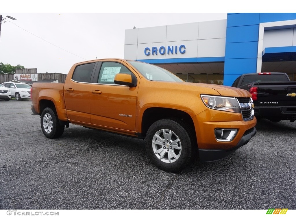 2017 Colorado LT Crew Cab - Burning Hot Metallic / Jet Black photo #1