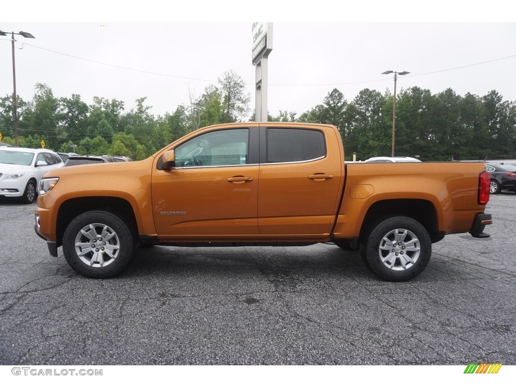 Burning Hot Metallic 2017 Chevrolet Colorado LT Crew Cab Exterior Photo #121218929