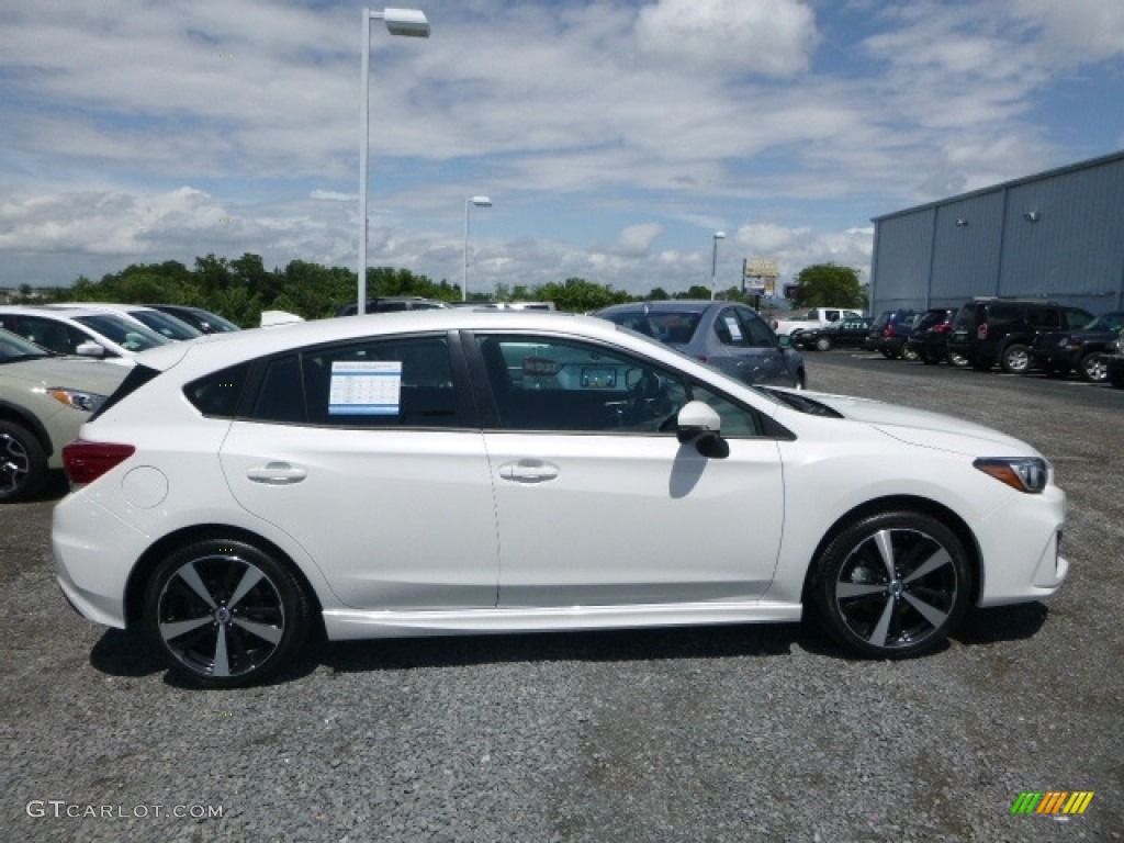 2017 Impreza 2.0i Sport 5-Door - Crystal White Pearl / Black photo #3