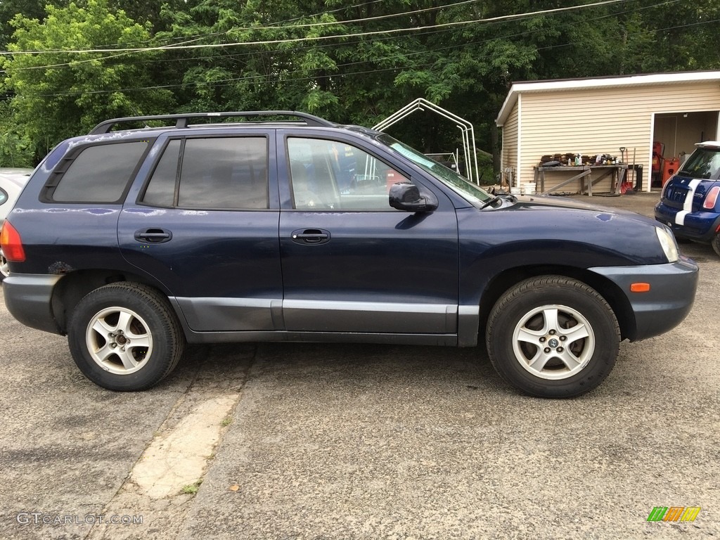 2004 Santa Fe GLS 4WD - Moonlit Blue / Gray photo #2