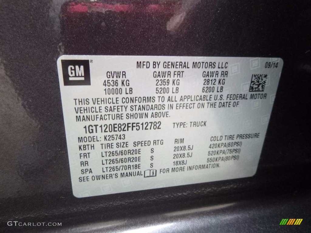 2015 Sierra 2500HD Denali Crew Cab 4x4 - Stealth Gray Metallic / Jet Black photo #15