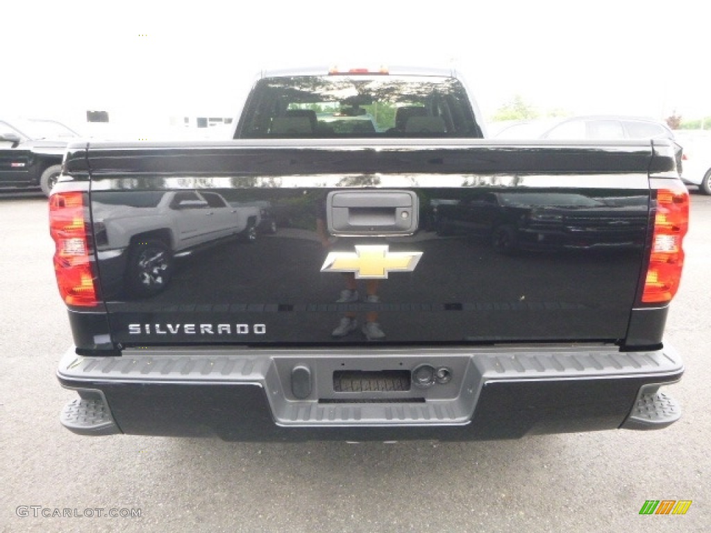 2017 Silverado 1500 Custom Double Cab 4x4 - Black / Dark Ash/Jet Black photo #4