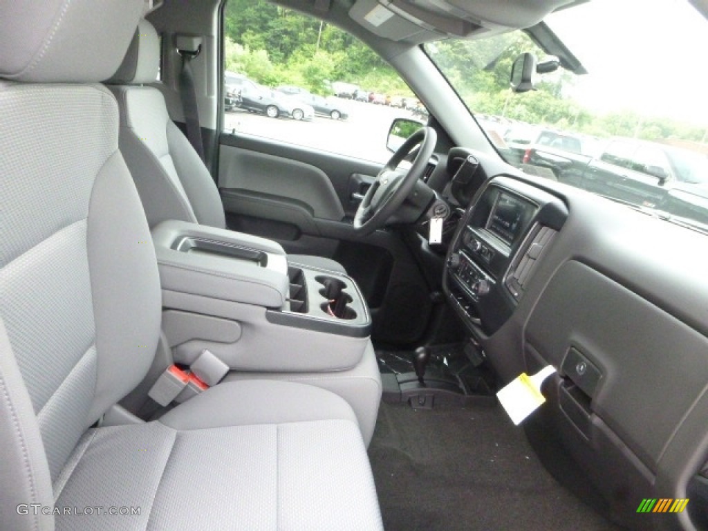 2017 Silverado 1500 Custom Double Cab 4x4 - Black / Dark Ash/Jet Black photo #11