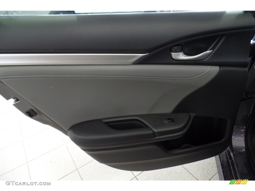 2017 Civic EX-L Sedan - Modern Steel Metallic / Gray photo #6