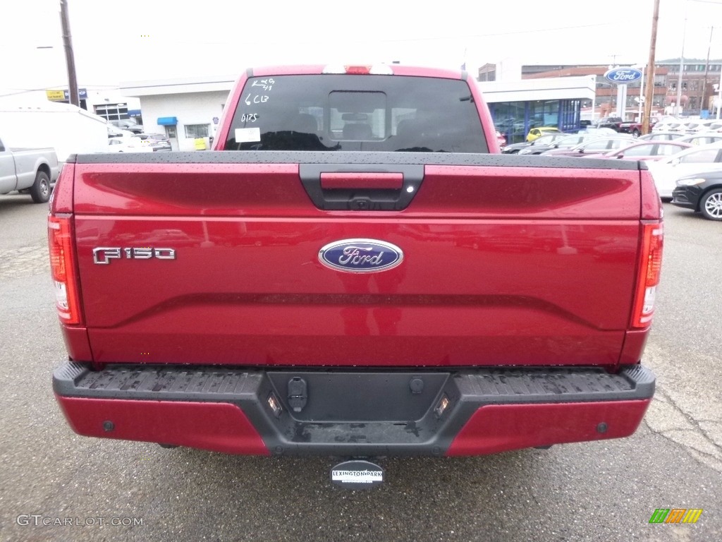 2017 F150 XLT SuperCrew 4x4 - Ruby Red / Black photo #3
